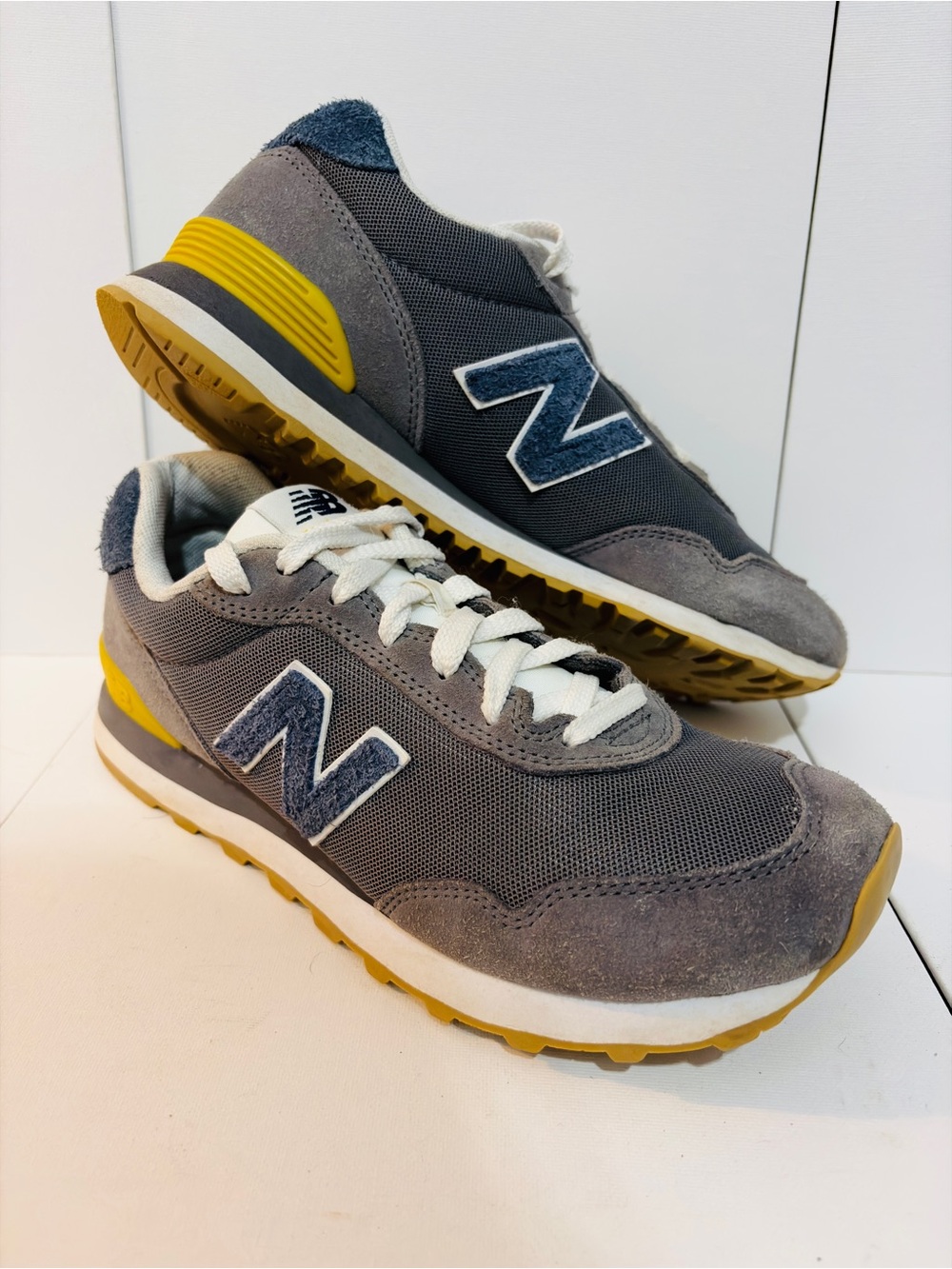 New Balance 515 Grey ML15BG3 Men’s Sneakers Size 8 Blue Yellow